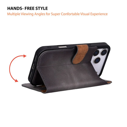 Magic iPhone 18 Pro Max Leather Detachable Wallet Case