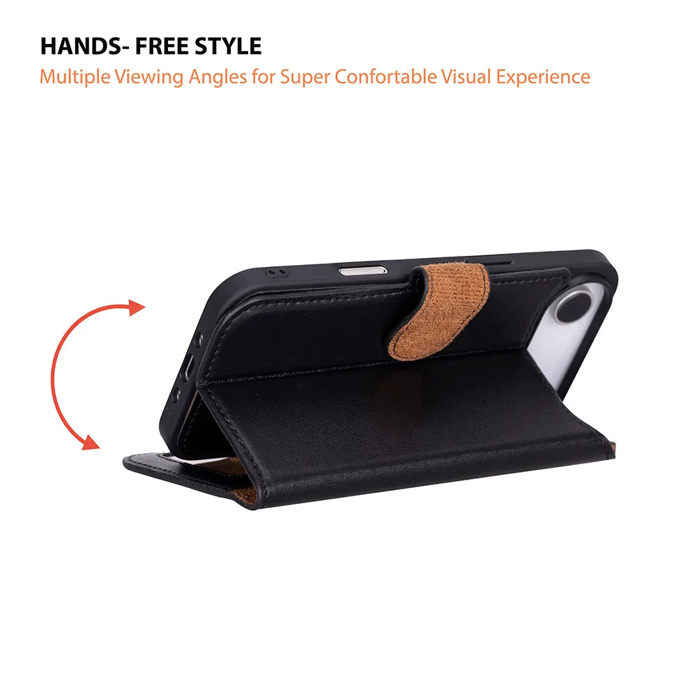 Magic iPhone 17 Air Detachable Leather Wallet Case