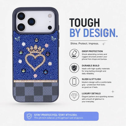 Vissel Heart Crystal Luxury Case for iPhone 18 Pro Max / 17 Pro Max