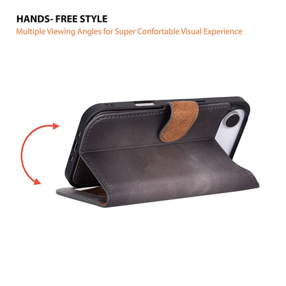 Magic iPhone 17 Air Detachable Leather Wallet Case