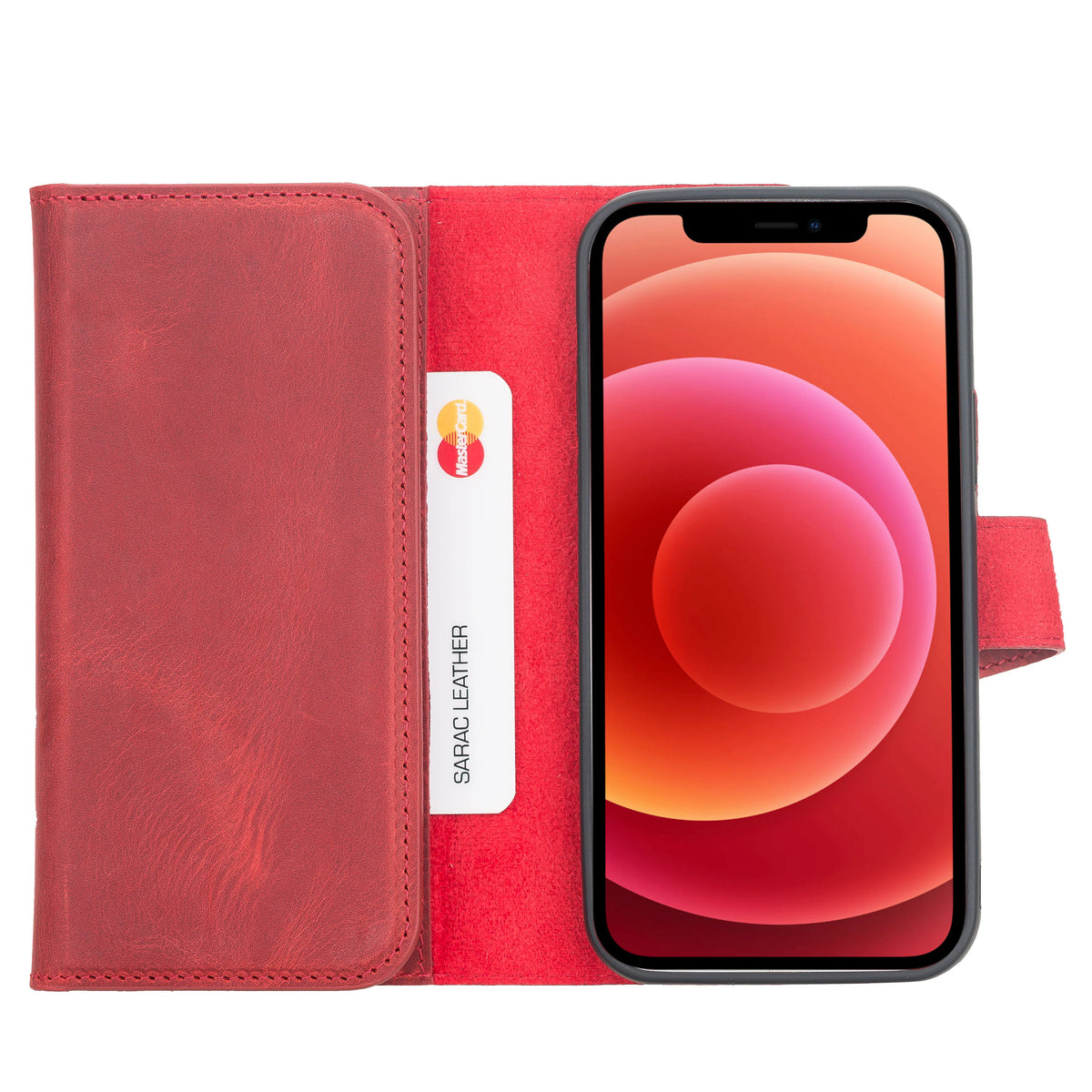 Santa iPhone 12 Pro Leather Detachable Wallet Case