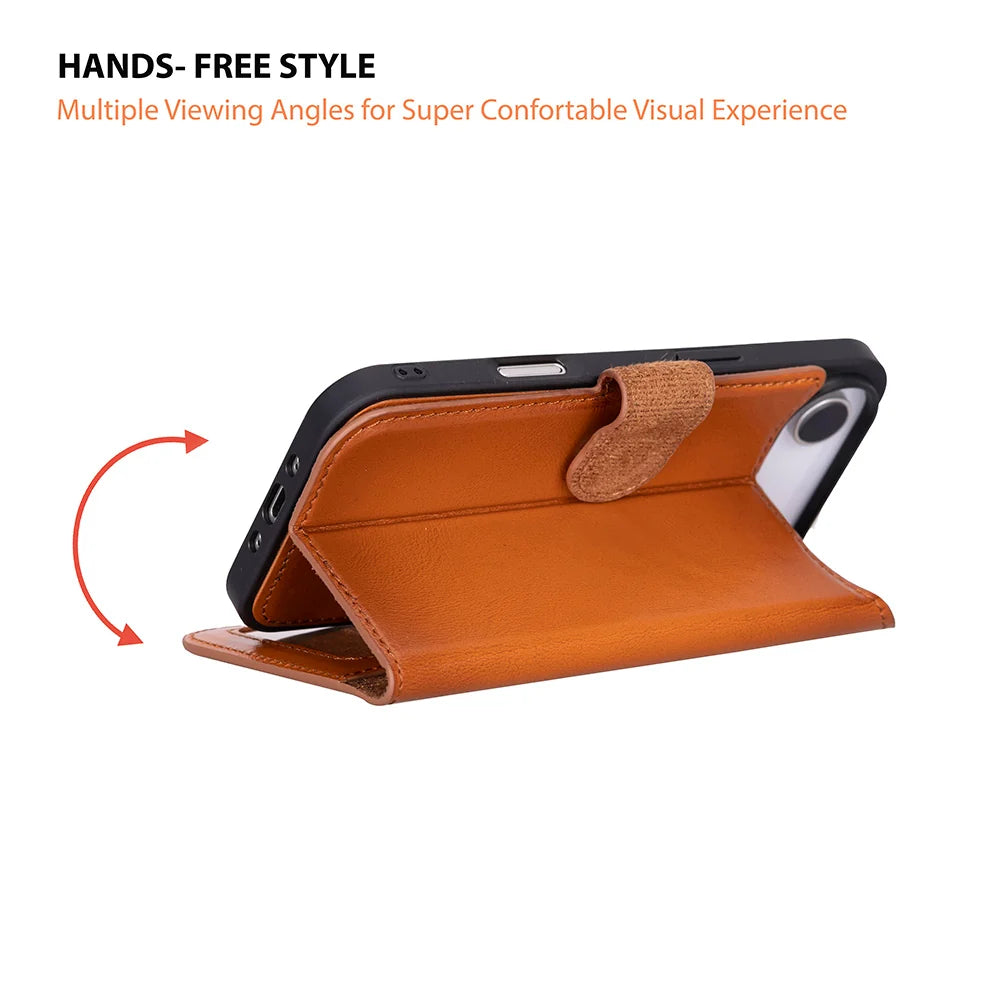 Magic iPhone 17 Air Detachable Leather Wallet Case
