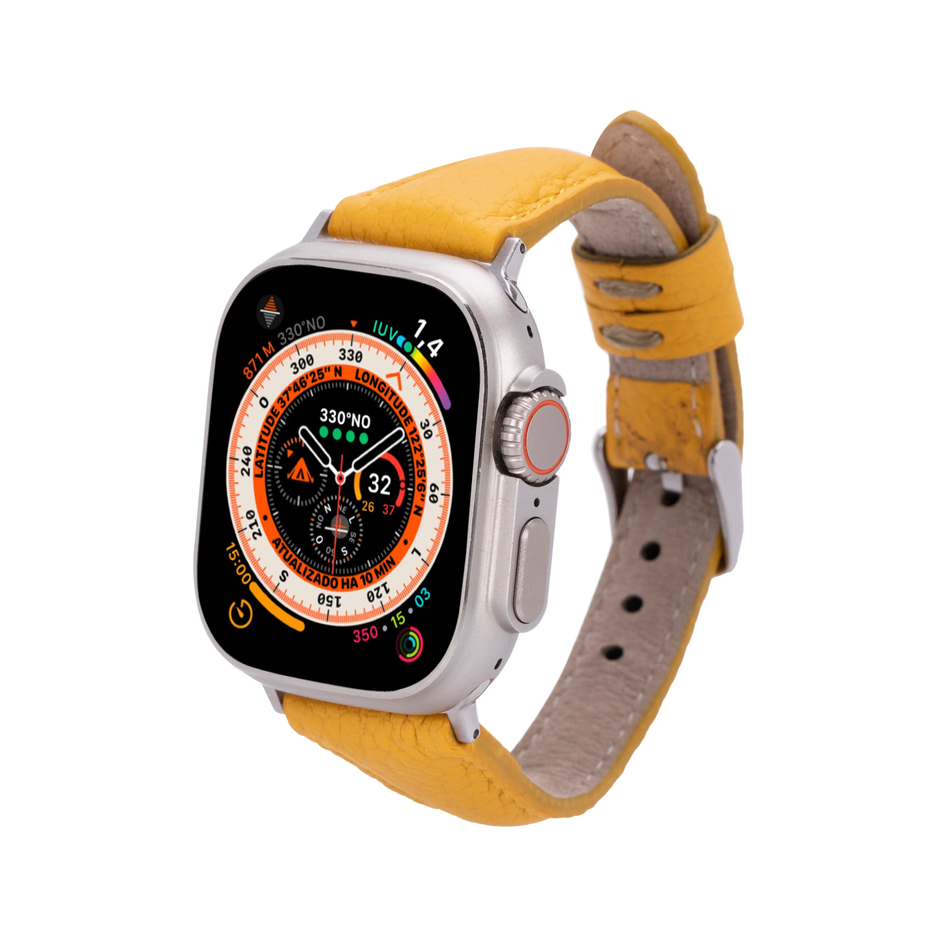 Schmal Lederarmband für Apple Watch aus echtem Leder