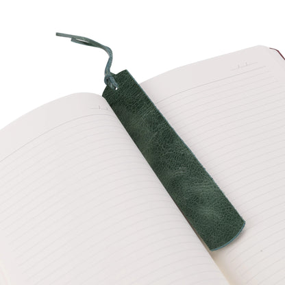 Markora Bookmark aus echtem Leder aus echtem Leder in Blau