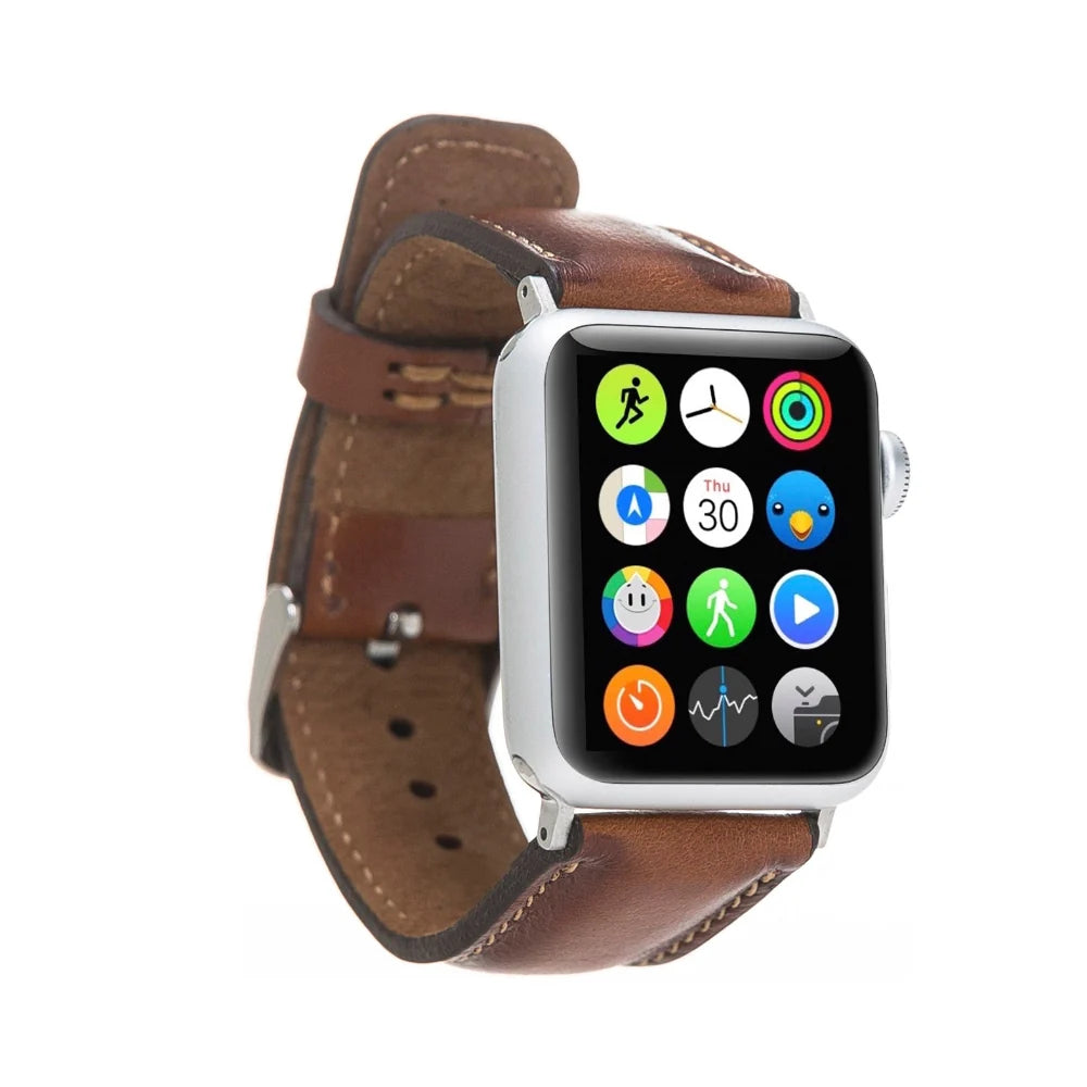 Classic Lederarmband für Apple Watch aus echtem Leder