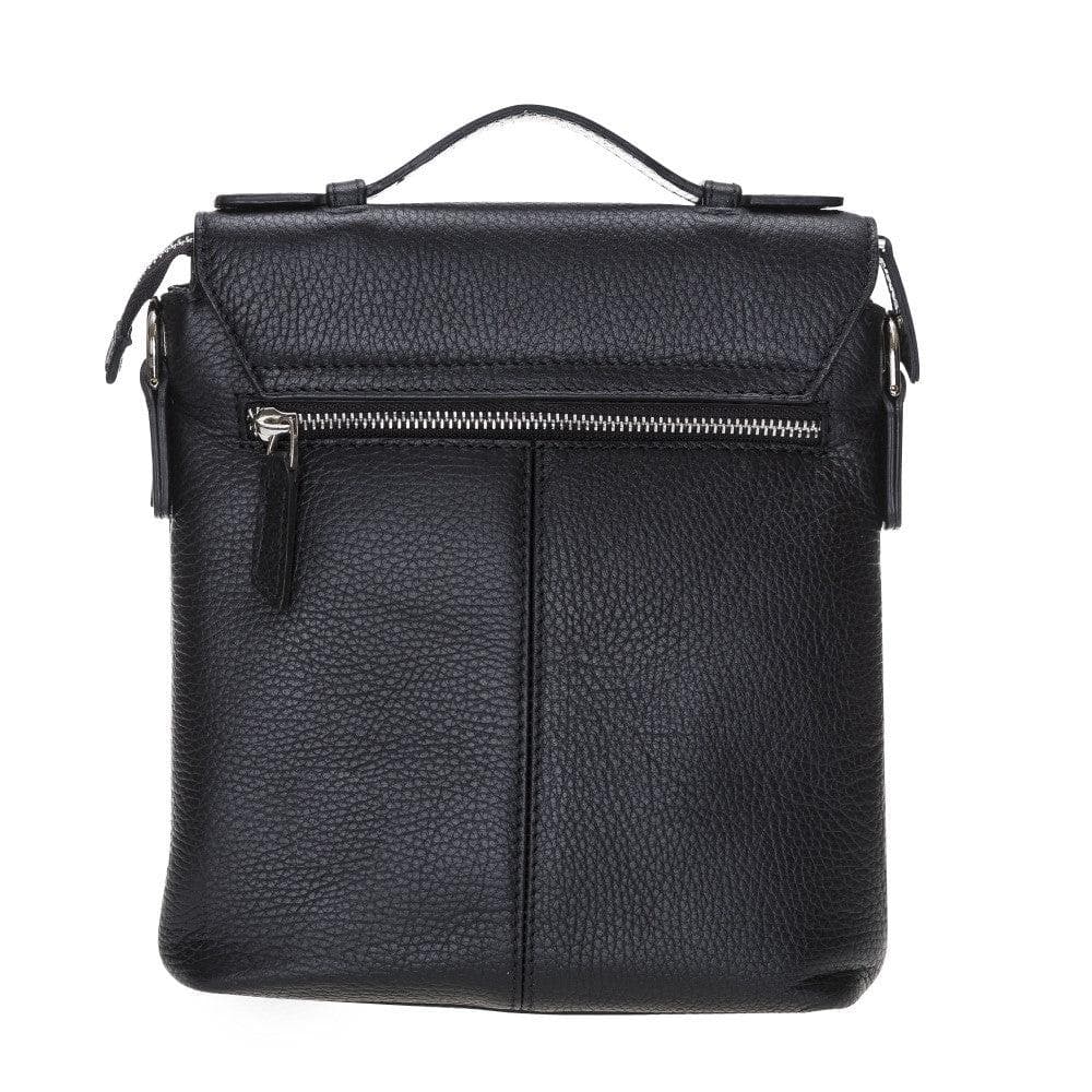 Bouletta 11'' Scorpi Leather Man Hand Bag Black