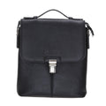 Bouletta 11'' Scorpi Leather Man Hand Bag Black