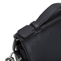 Bouletta 11'' Scorpi Leather Man Hand Bag Black