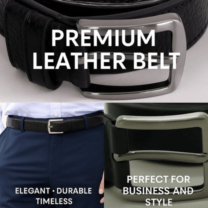 Urban Classic Leather Men's Belt - Black
