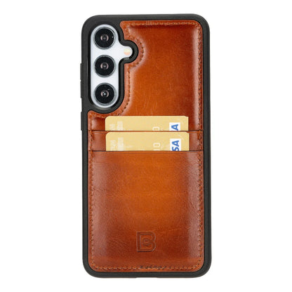 Flex Cover Leather Samsung Galaxy S24 Case with Card Holder