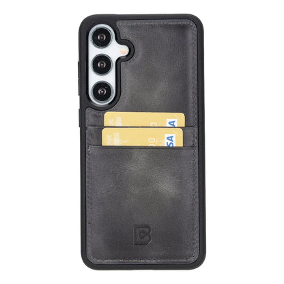 Flex Cover Leather Samsung Galaxy S24 Case with Card Holder