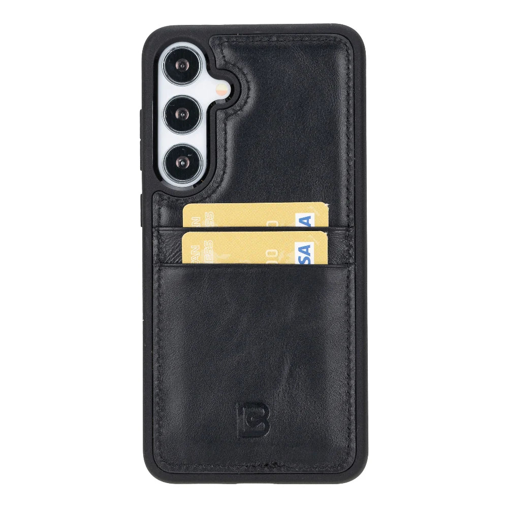 Flex Cover Leather Samsung Galaxy S24 Case with Card Holder