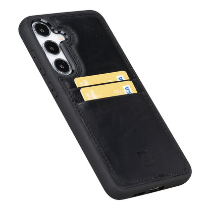 Flex Cover Leather Samsung Galaxy S24 Case with Card Holder