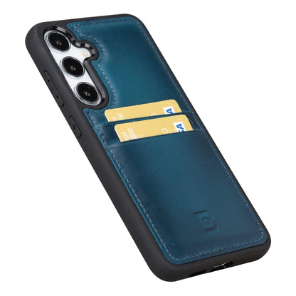 Flex Cover Leather Samsung Galaxy S24 Case with Card Holder