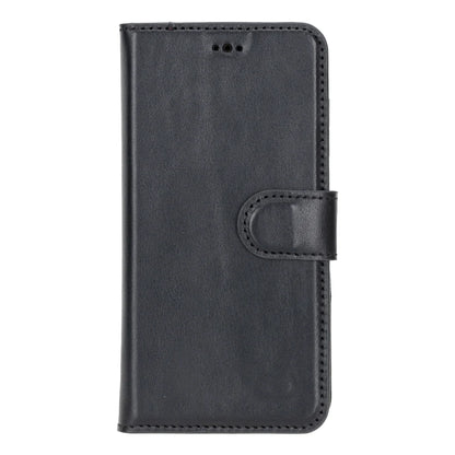 Magic Abnehmbar Leder Wallet Case für Samsung Galaxy S25 aus echtem Leder