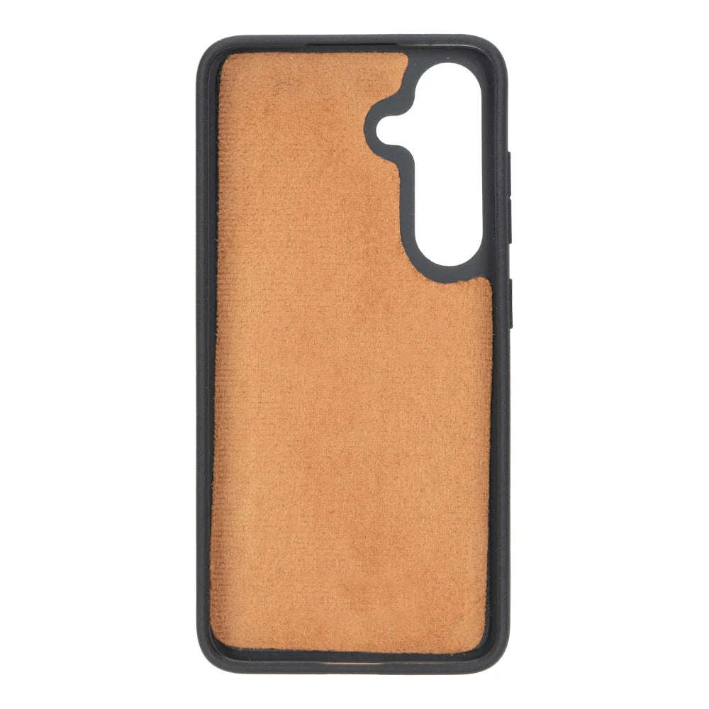 Magic Abnehmbar Leder Wallet Case für Samsung Galaxy S25 aus echtem Leder