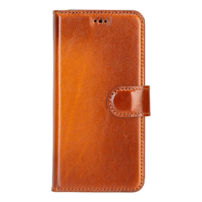 Magic Abnehmbar Leder Wallet Case für Samsung Galaxy S25 aus echtem Leder