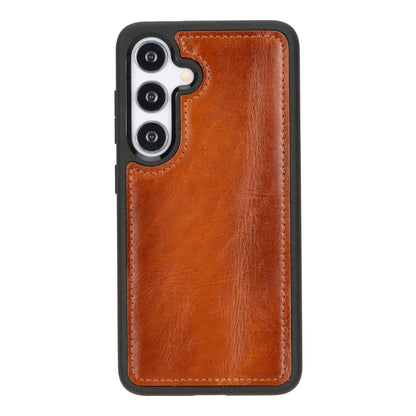 Magic Abnehmbar Leder Wallet Case für Samsung Galaxy S25 aus echtem Leder