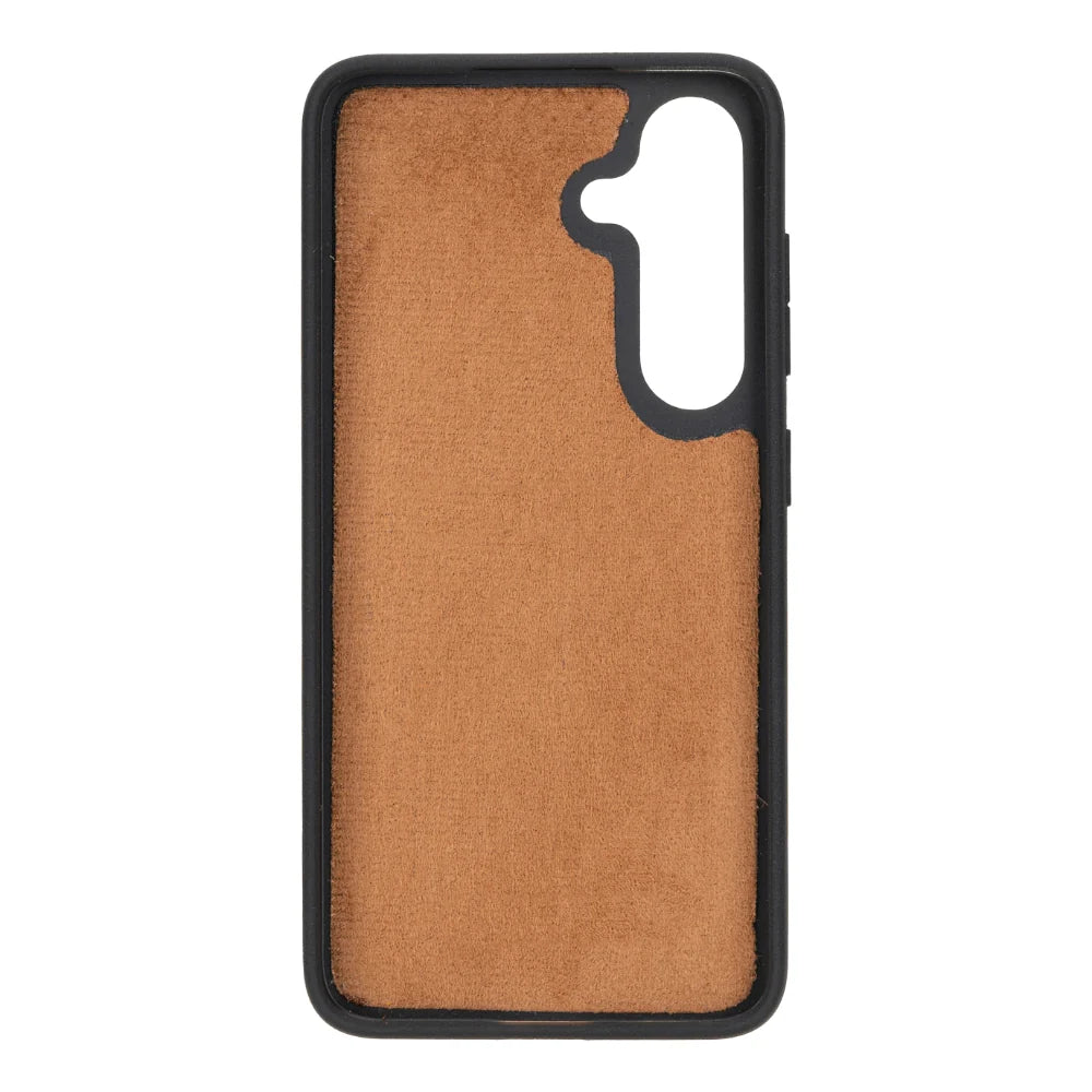 Magic Abnehmbar Leder Wallet Case für Samsung Galaxy S25 aus echtem Leder