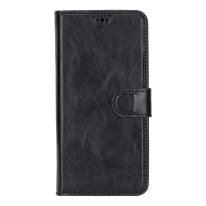 Magic Abnehmbar Leder Wallet Case für Samsung Galaxy S24 aus echtem Leder