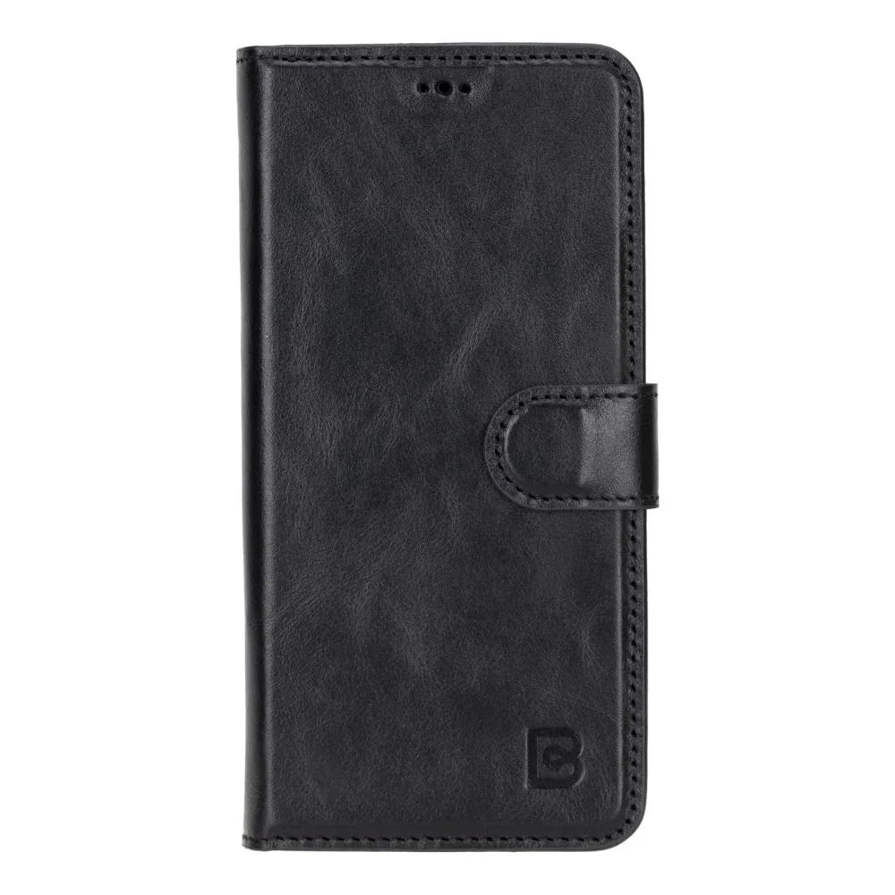 Magic Abnehmbar Leder Wallet Case für Samsung Galaxy S25 aus echtem Leder