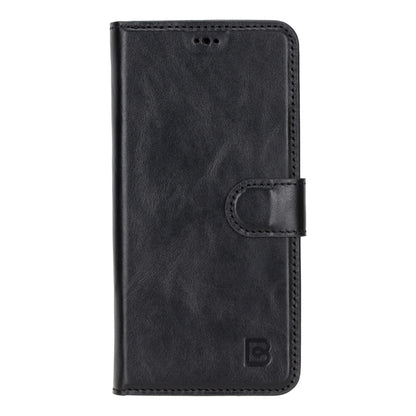Magic Abnehmbar Leder Wallet Case für Samsung Galaxy S24 aus echtem Leder