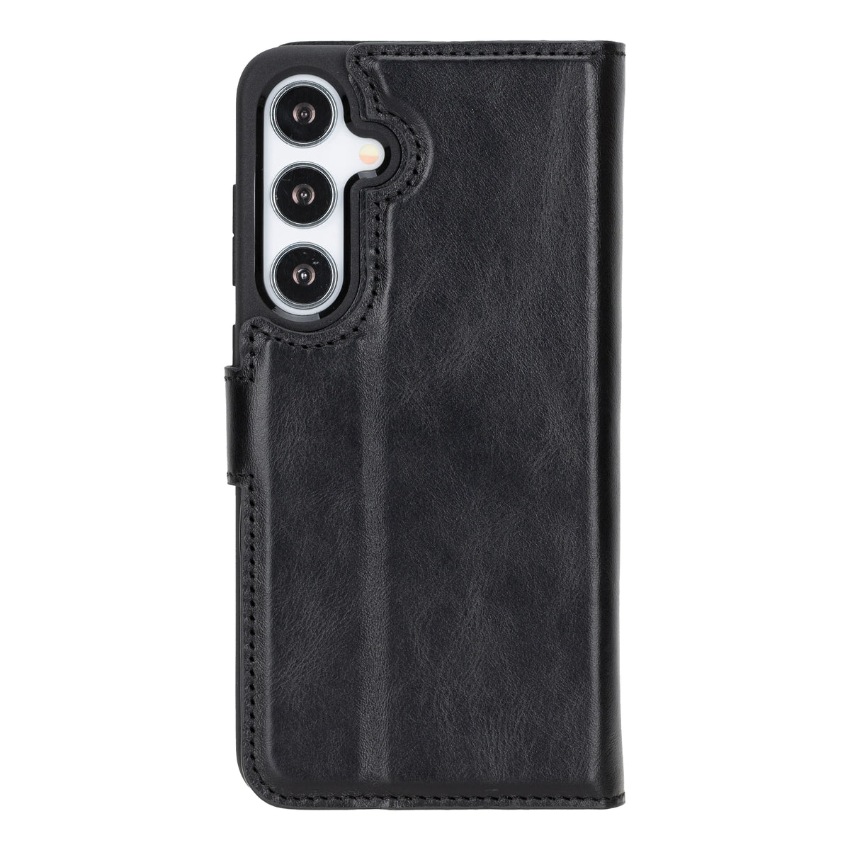 Magic Abnehmbar Leder Wallet Case für Samsung Galaxy S24 aus echtem Leder