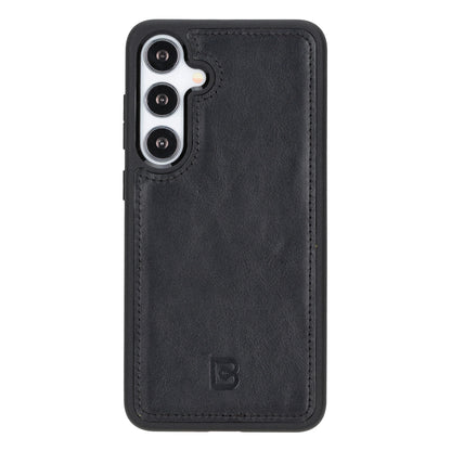 Magic Abnehmbar Leder Wallet Case für Samsung Galaxy S24 aus echtem Leder