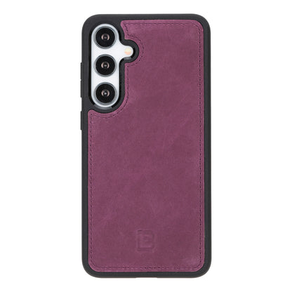 Magic Abnehmbar Leder Wallet Case für Samsung Galaxy S24 aus echtem Leder