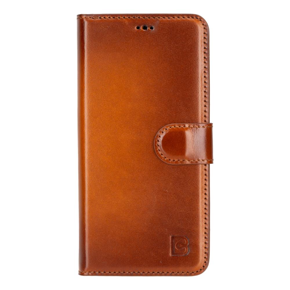 Magic Abnehmbar Leder Wallet Case für Samsung Galaxy S25 aus echtem Leder