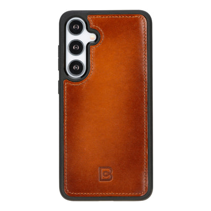Magic Abnehmbar Leder Wallet Case für Samsung Galaxy S24 aus echtem Leder