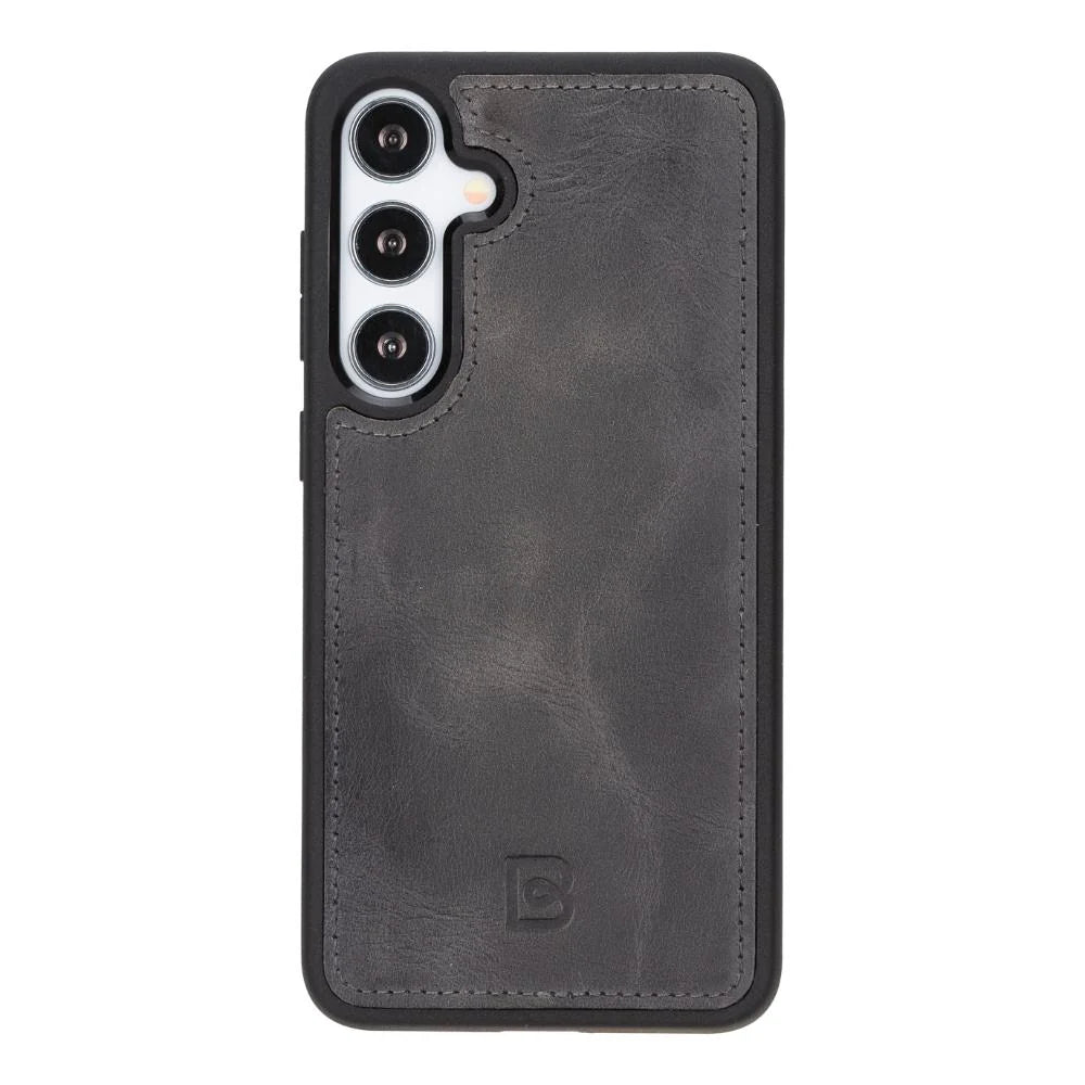 Magic Abnehmbar Leder Wallet Case für Samsung Galaxy S25 aus echtem Leder