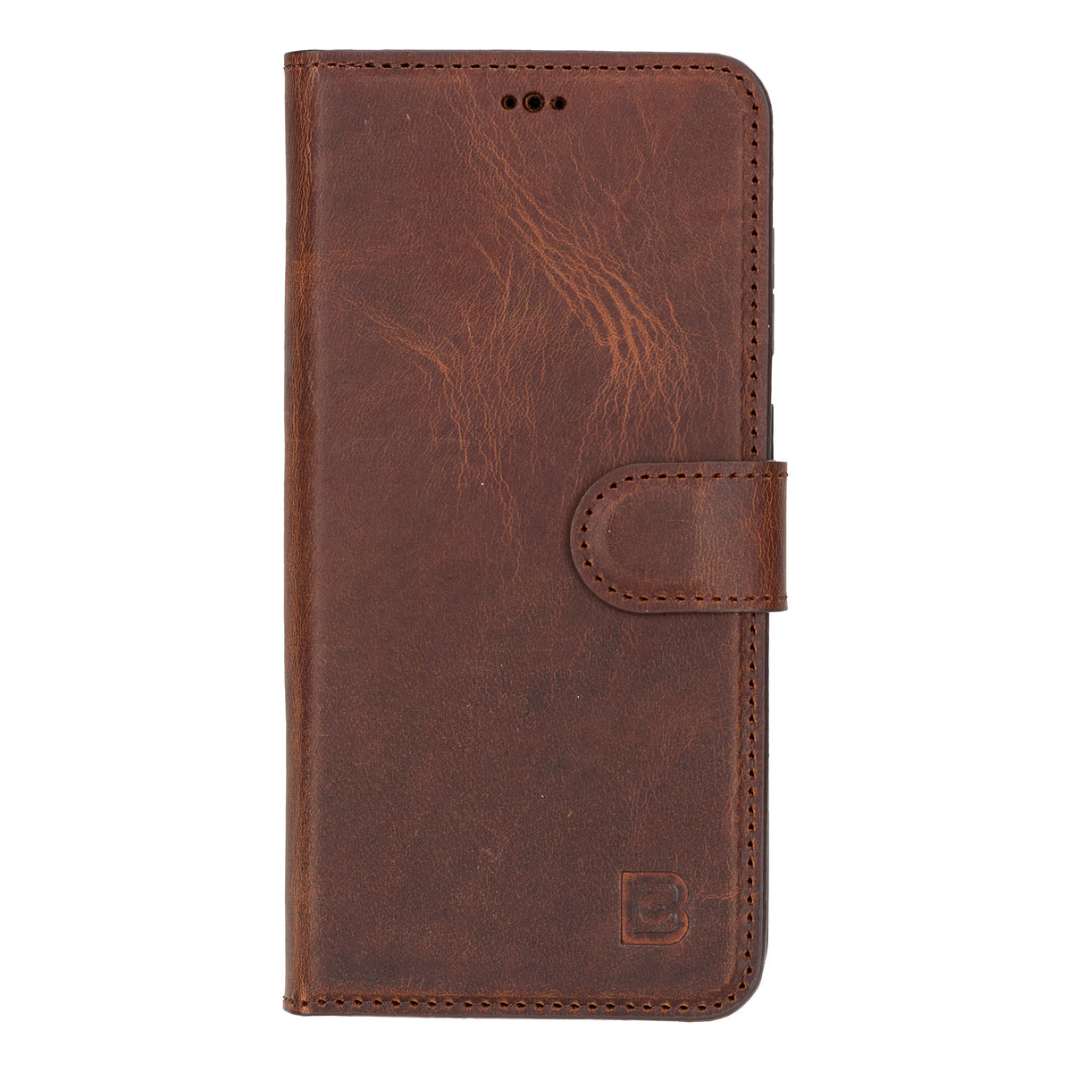 Magic Abnehmbar Leder Wallet Case für Samsung Galaxy S24 aus echtem Leder