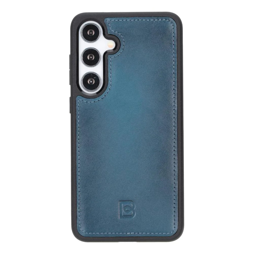 Magic Abnehmbar Leder Wallet Case für Samsung Galaxy S25 aus echtem Leder