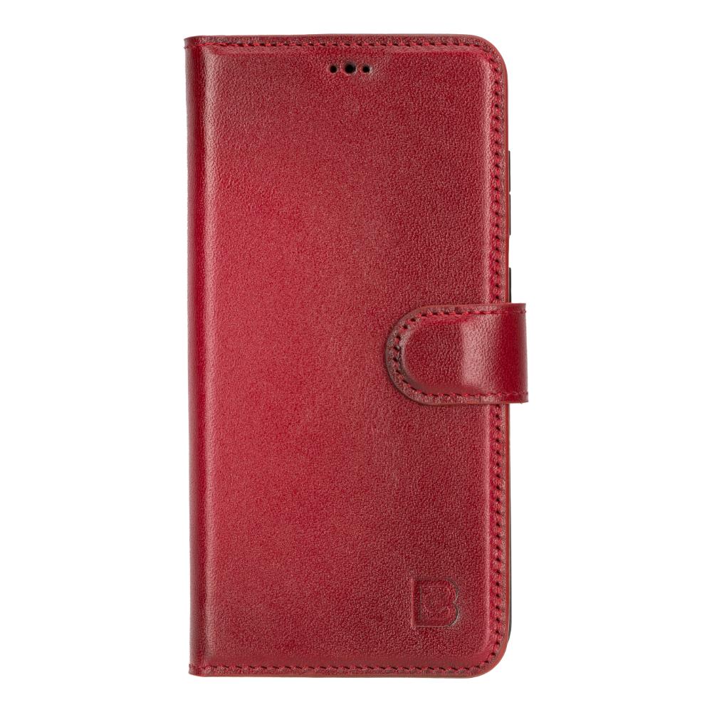 Magic Abnehmbar Leder Wallet Case für Samsung Galaxy S25 aus echtem Leder