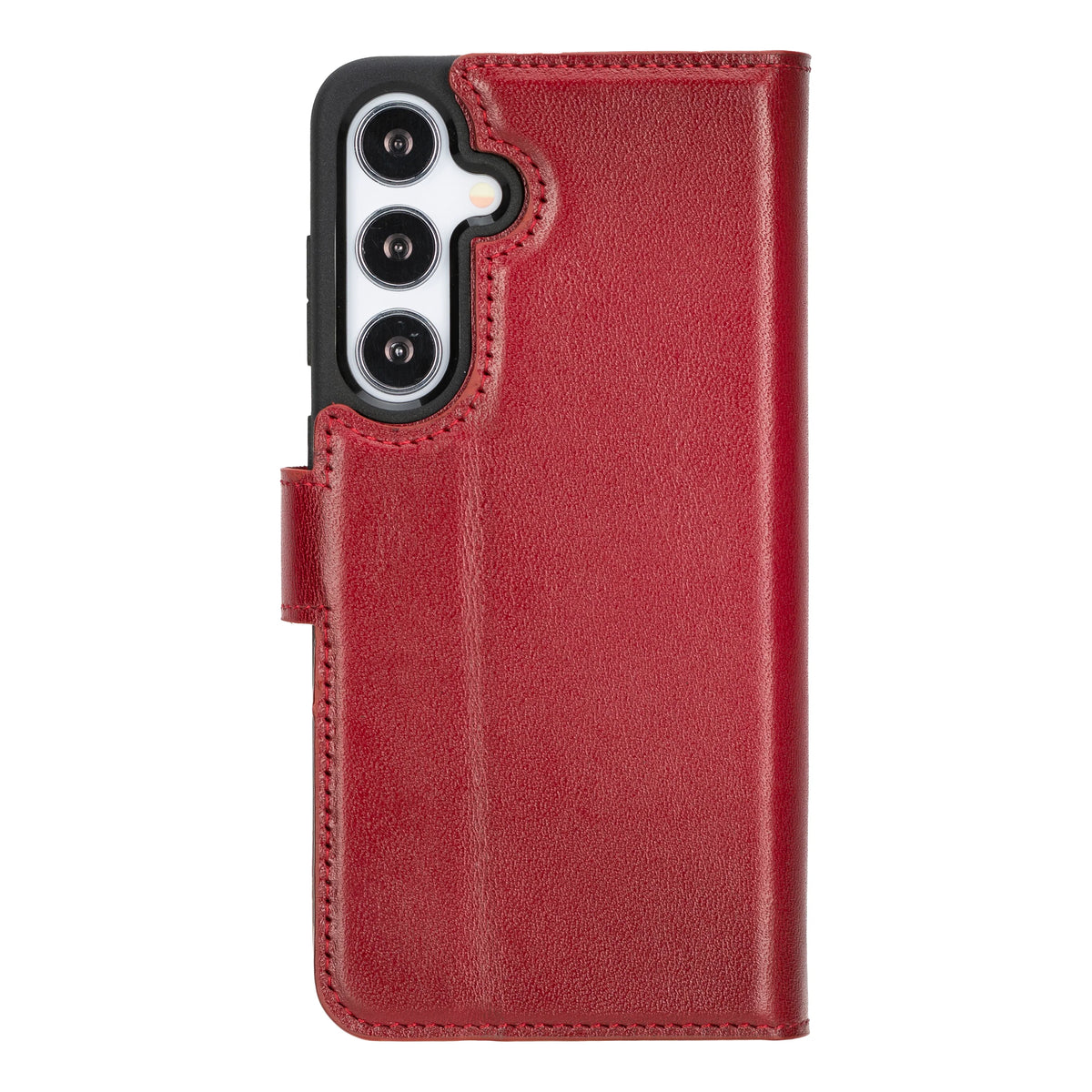 Magic Abnehmbar Leder Wallet Case für Samsung Galaxy S24 aus echtem Leder