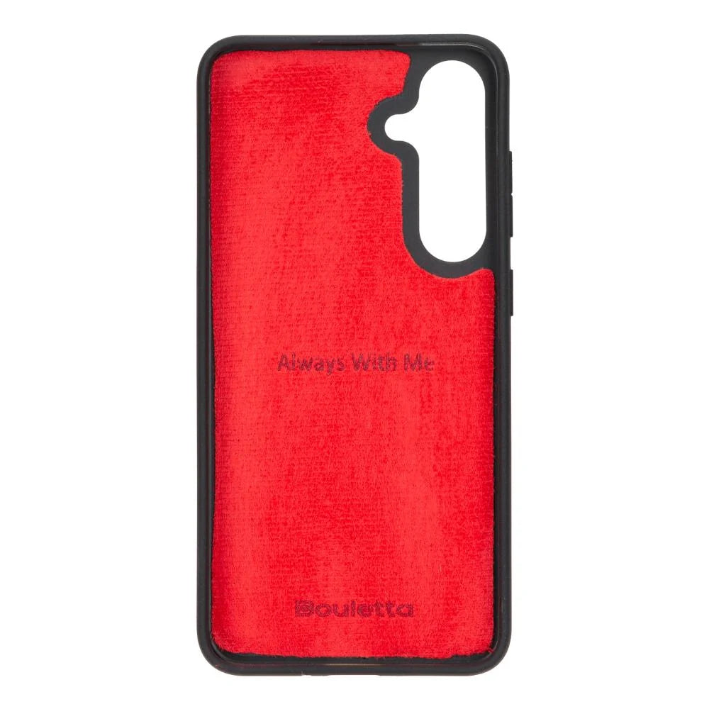 Magic Abnehmbar Leder Wallet Case für Samsung Galaxy S25 aus echtem Leder