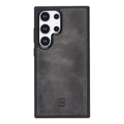 Magic Abnehmbar Leder Wallet Case für Samsung Galaxy S24 Ultra aus echtem Leder