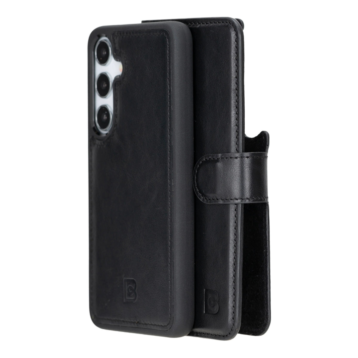 Magic Abnehmbar Leder Wallet Case für Samsung Galaxy S24 Ultra aus echtem Leder