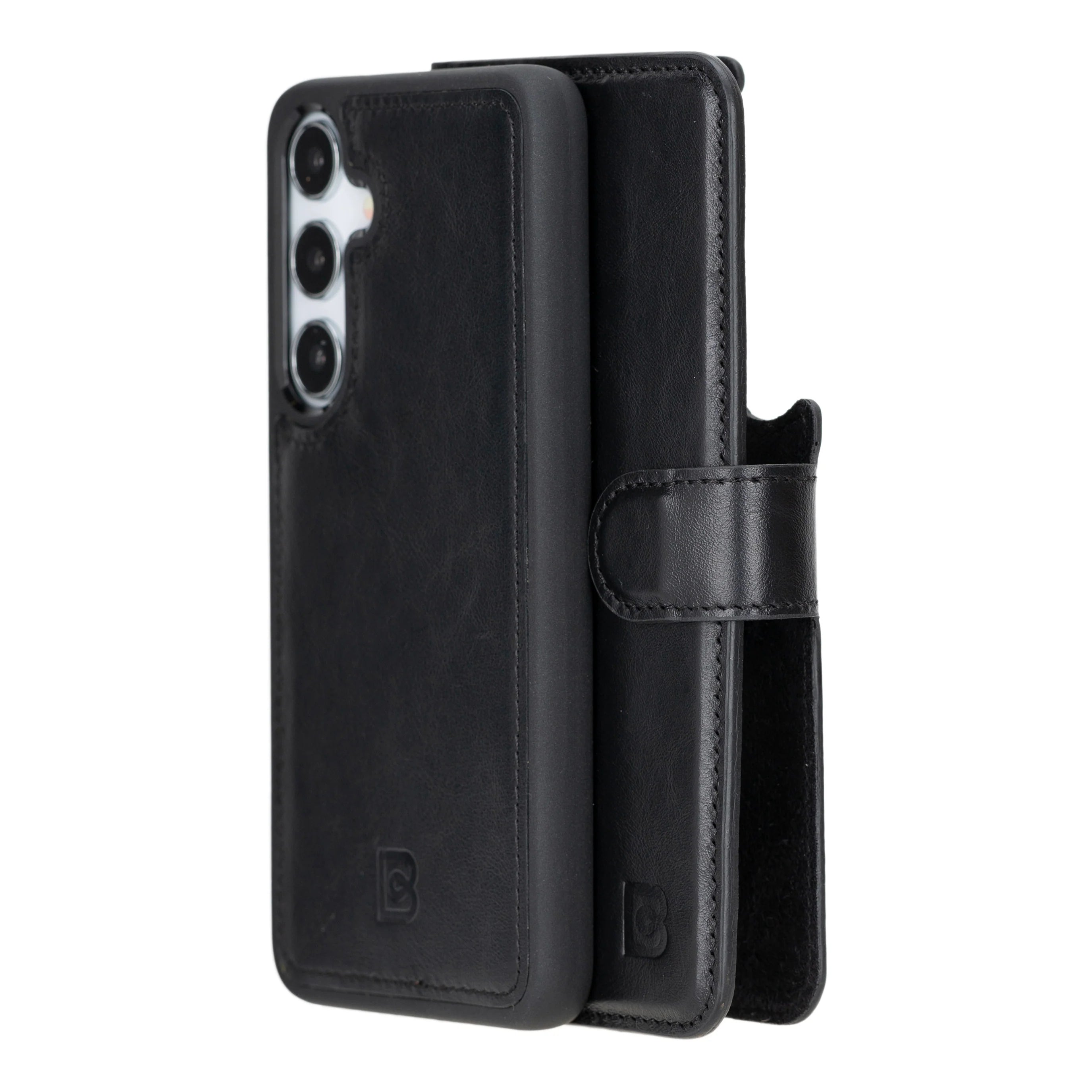 Magic Abnehmbar Leder Wallet Case für Samsung Galaxy S24 Plus aus echtem Leder