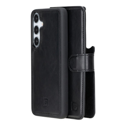 Magic Abnehmbar Leder Wallet Case für Samsung Galaxy S24 aus echtem Leder
