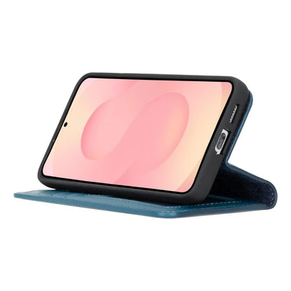 Magic Abnehmbar Leder Wallet Case für Samsung Galaxy S25 aus echtem Leder