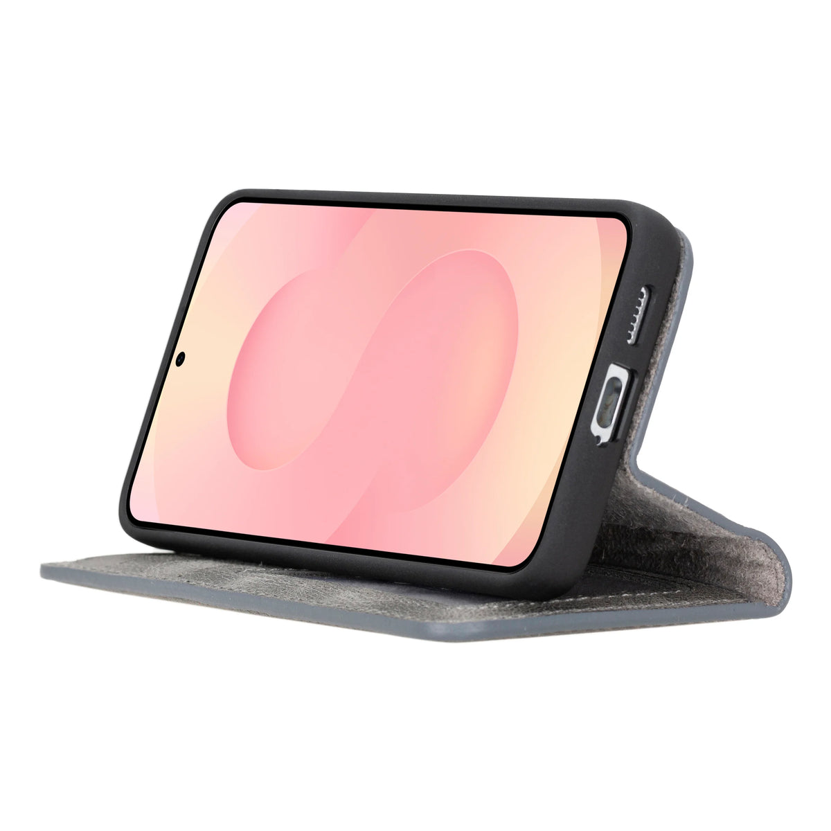 Magic Abnehmbar Leder Wallet Case für Samsung Galaxy S26 Plus aus echtem Leder