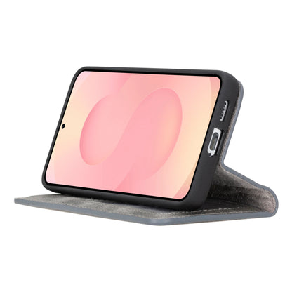 Magic Abnehmbar Leder Wallet Case für Samsung Galaxy S26 Plus aus echtem Leder