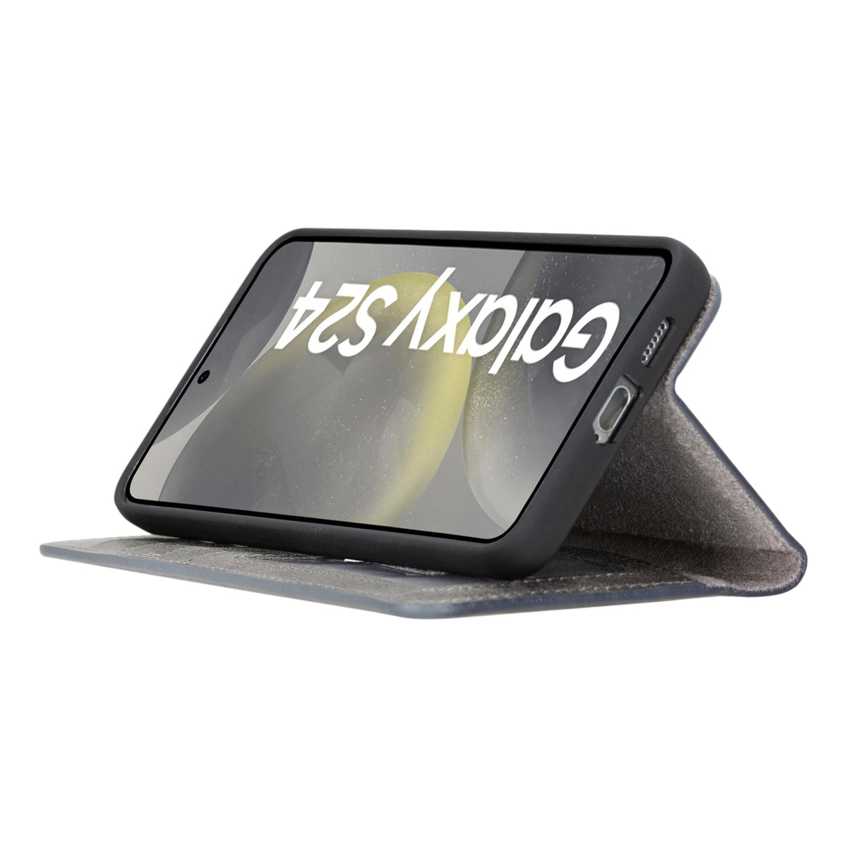 Magic Abnehmbar Leder Wallet Case für Samsung Galaxy S24 Plus aus echtem Leder