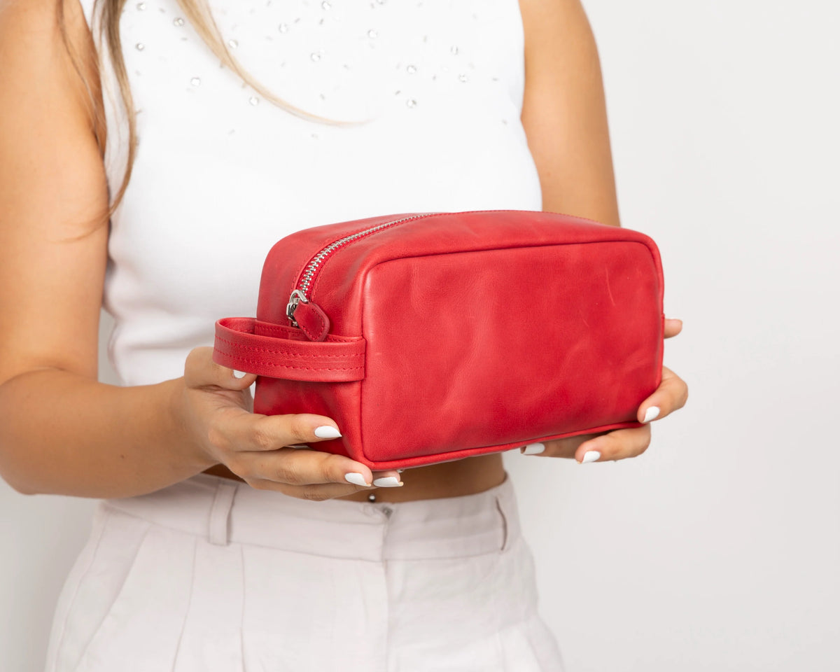 Biel Dopp Kit Kulturbeutel aus echtem Leder aus echtem Leder