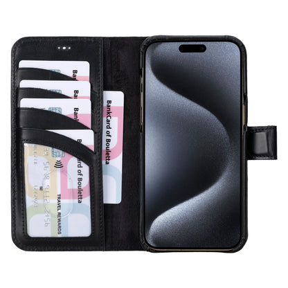 F360 Magic Leather iPhone 16 Pro Detachable Wallet Case