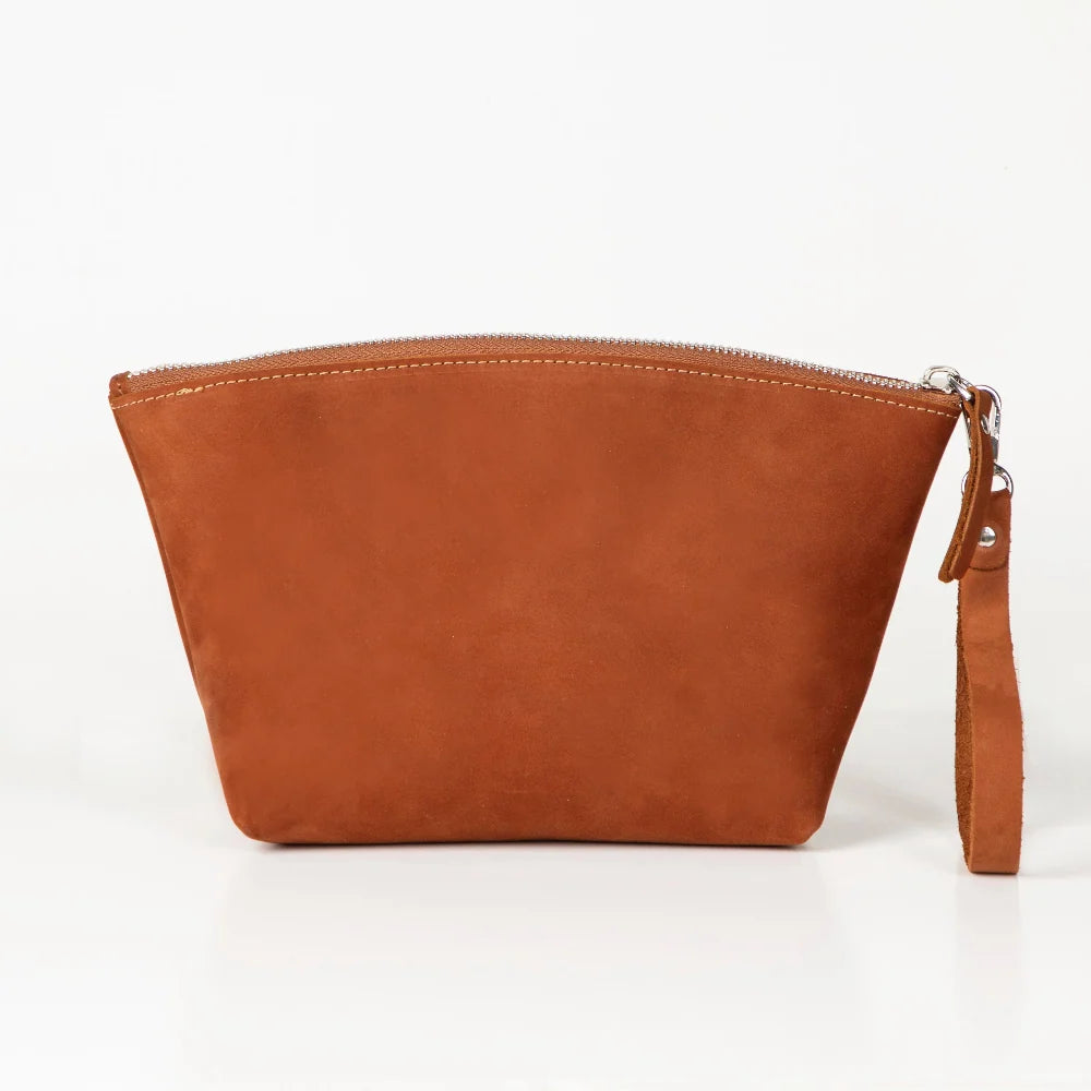 Luna Leather Makeup Bag