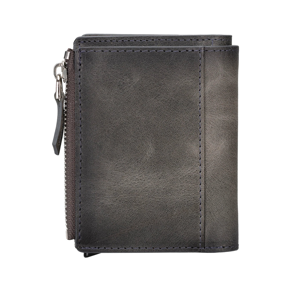 Leather Zip Mechanical Card Holder