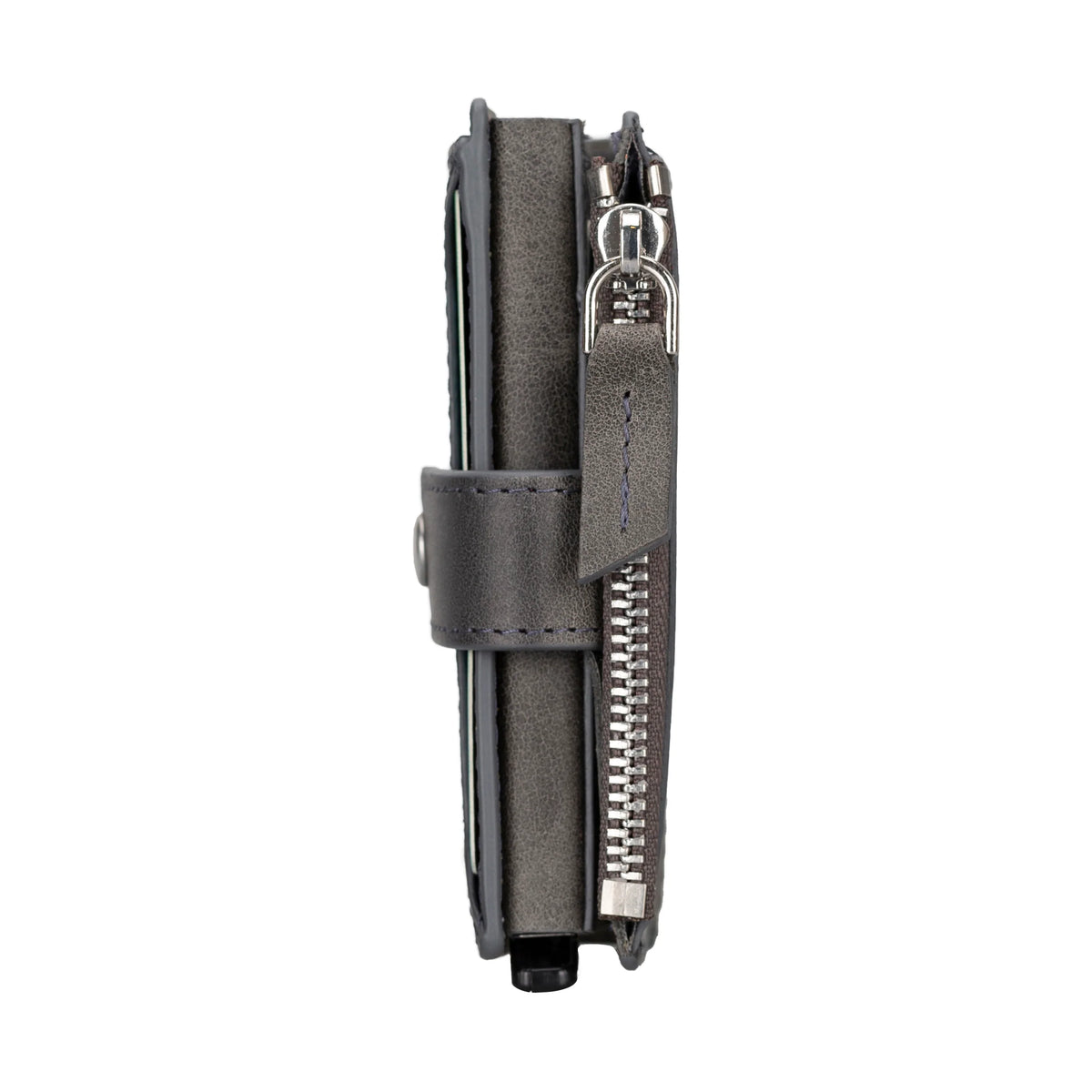 Leather Zip Mechanical Card Holder